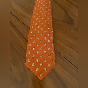 Brooks Brothers Silk Foulard Tie. Burnt orange. Great condition